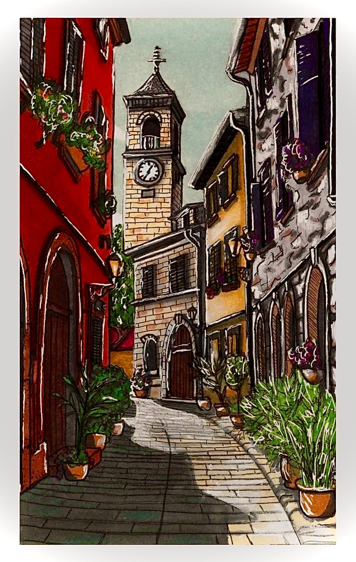 Italian Street Study - Print