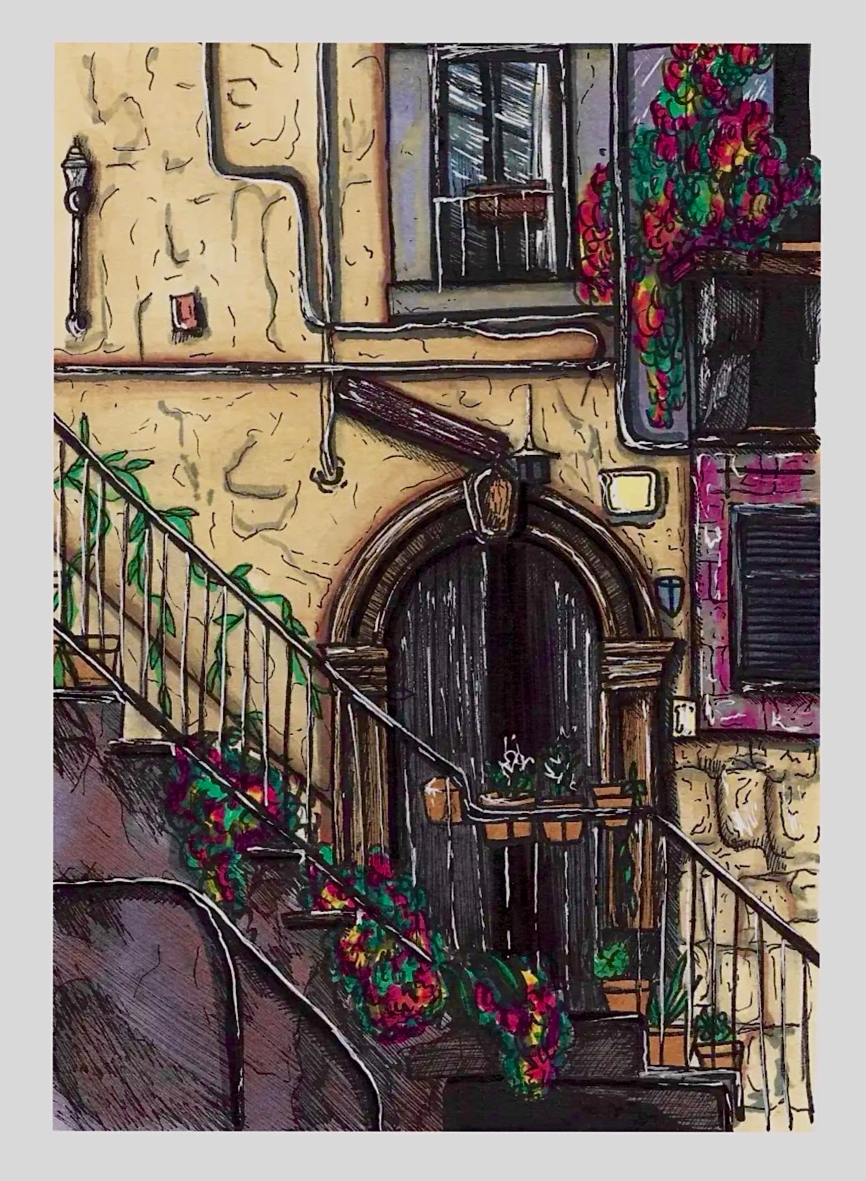 A Day in Naples - Print